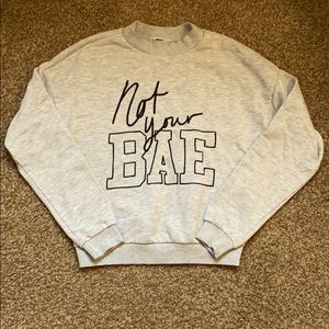 Grey fitted sweatshirt